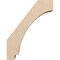 Ekena Millwork 5-inch W x 14-inch D x 18-inch H Imperial Rough Cedar Woodgrain TimberThane Knee Brace, Primed BRCUR05X14X18IMPRCPR - alternate 6